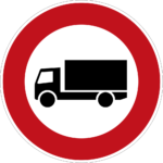 Verkehrszeichen 253 - Verbot für Kraftfahrzeuge mit einem zulässigen Gesamtgewicht vom 3,5 t