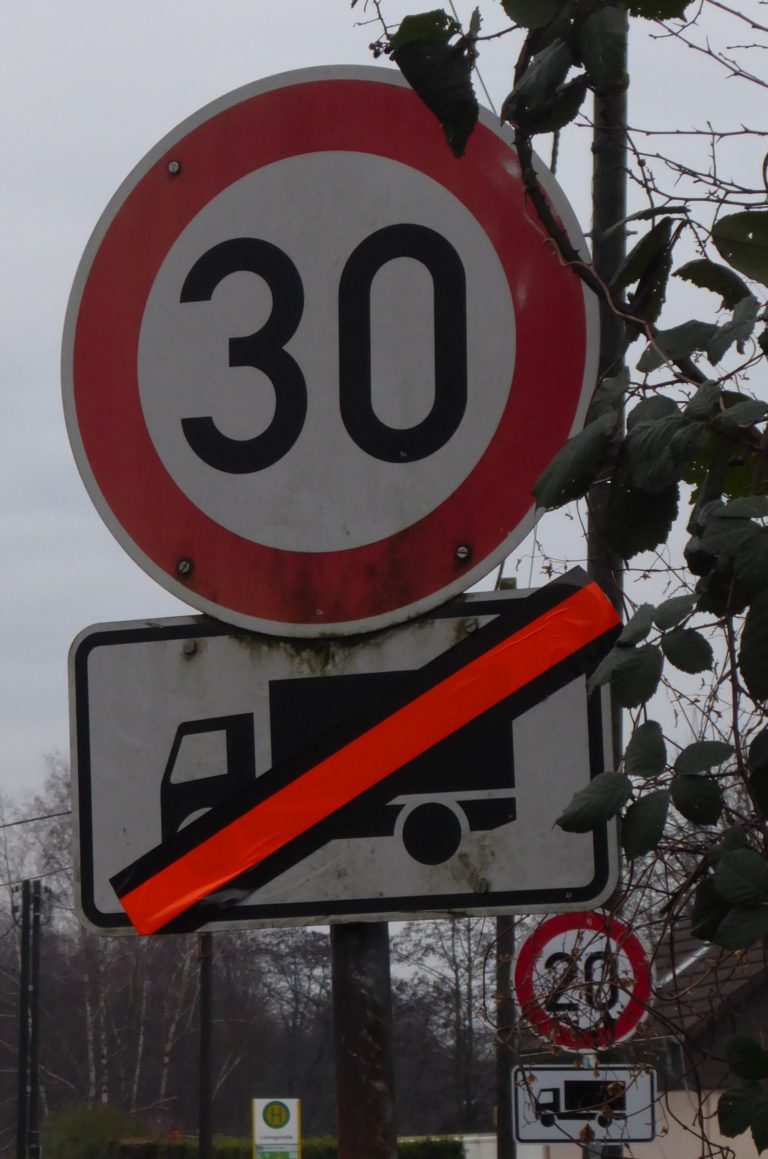 Geschwindigkeitsbegrenzung in der Welheimer Mark